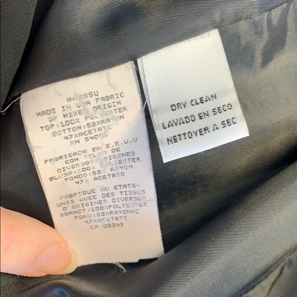 Evan-Picone Evening Sz 12 black pants jumper - Picture 7 of 7